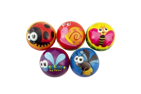 Balle 7 cm mousse assortiment de types en sachet