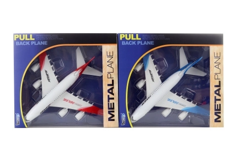 Avion en métal à piles-retour arrière
