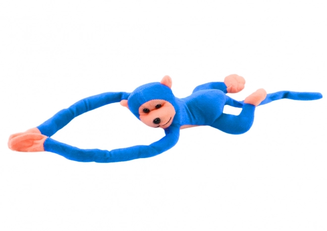 Mascotte en peluche Singe avec son Bleu 60 cm