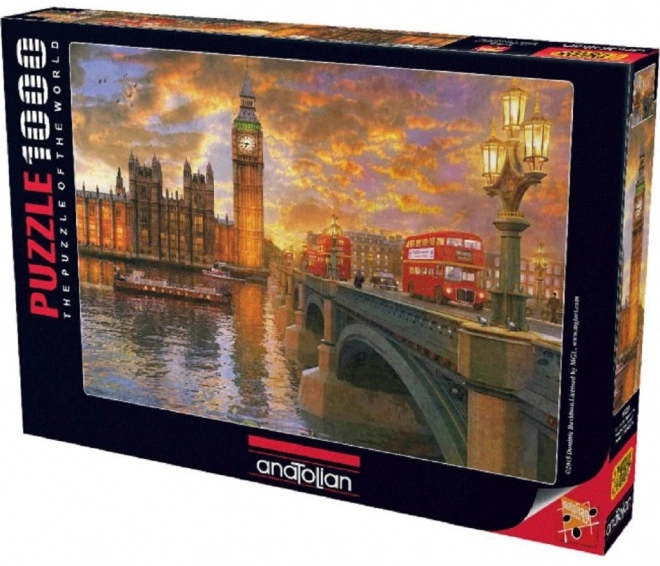 Puzzle Crépuscule sur Westminster 1000 pièces