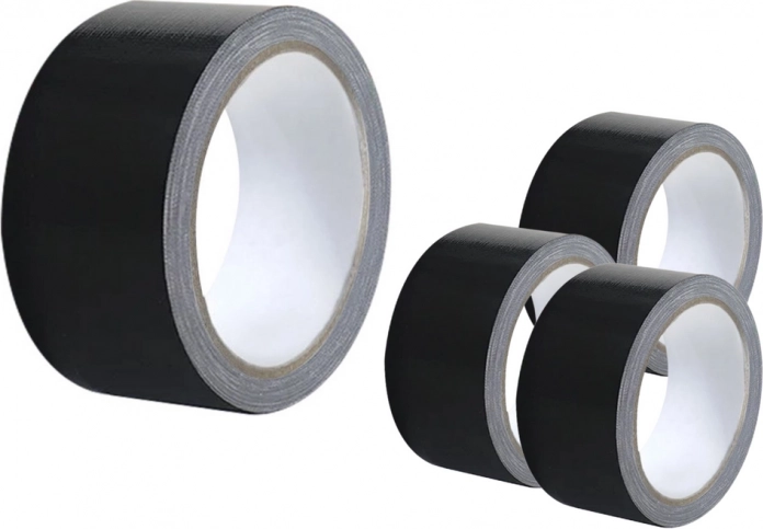 Ruban adhésif textile noir 48 mm × 50 m – universel et extra résistant