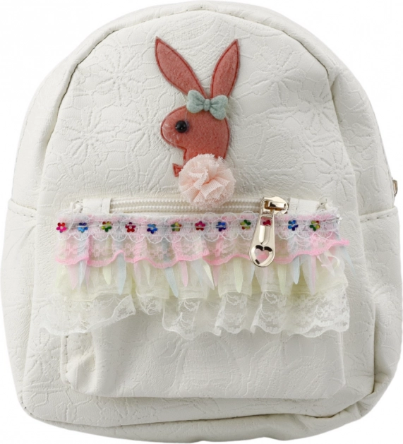 Sac à dos enfant Crème Lapin avec Volant