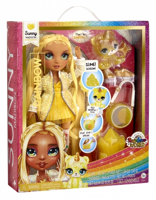Rainbow High Fashion poupée avec animal de compagnie - Sunny Madison