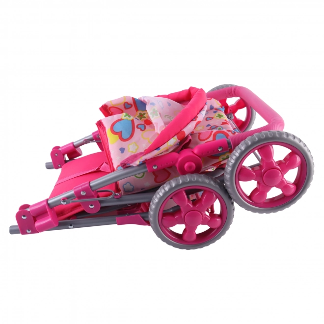 Woopie Poussette Royale avec des Cœurs Colorés