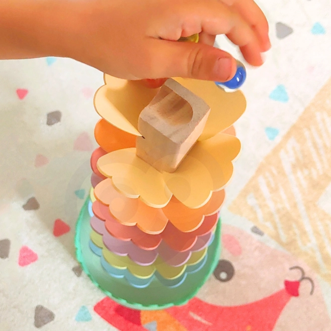 Tour spirale en bois Tooky Toy pour enfants