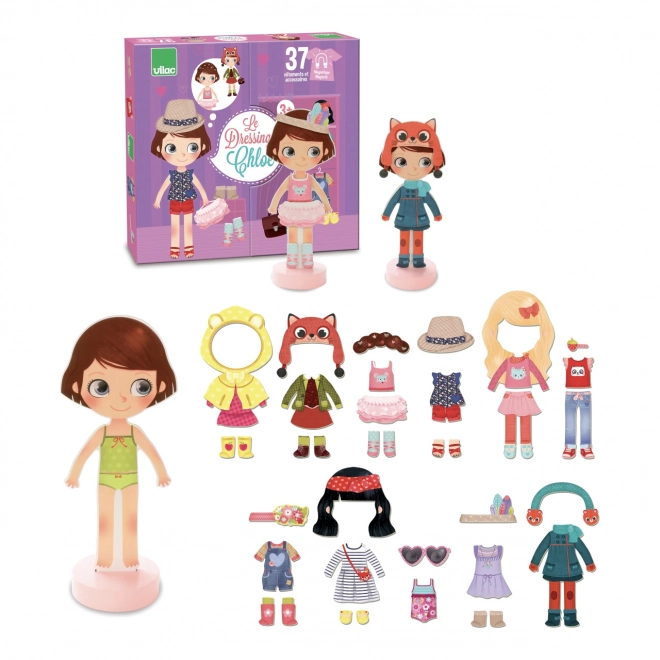 Puzzle magnétique à habiller Chloe par Vilac