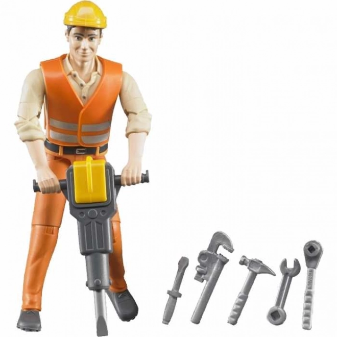 Bruder BWORLD Figurine ouvrier du bâtiment