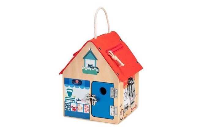 Lilliputiens – maison en bois avec verrous