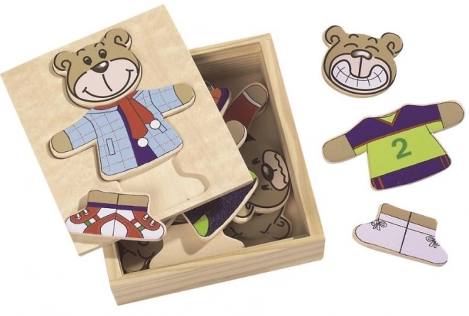 Puzzle en bois ourson