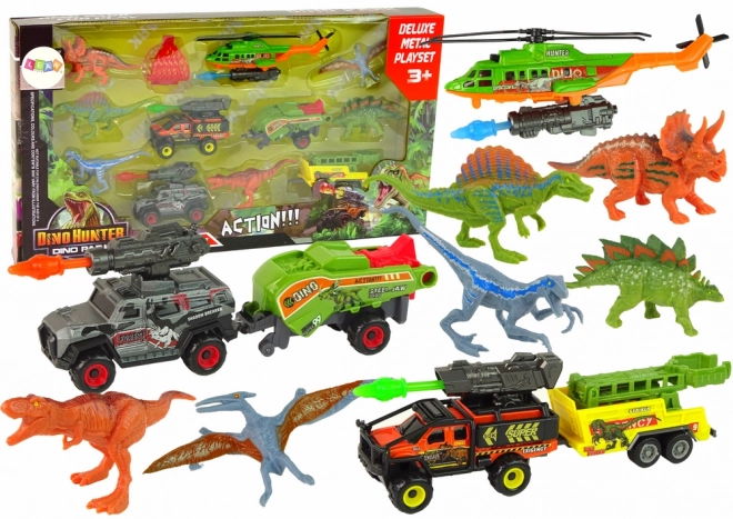 Ensemble de véhicules et de dinosaures pour enfants