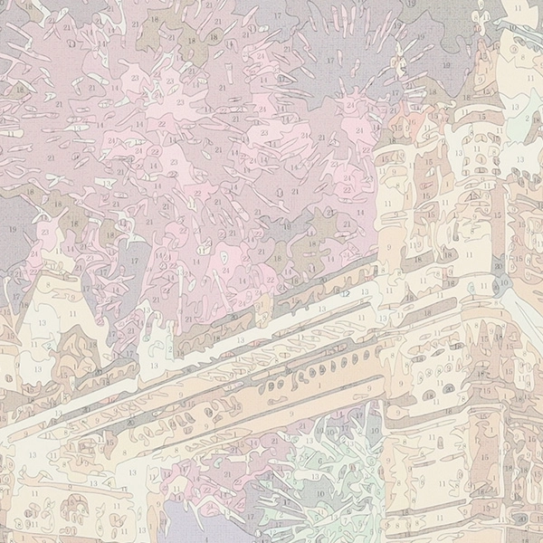 Peinture par numéros Pont 50x40 cm
