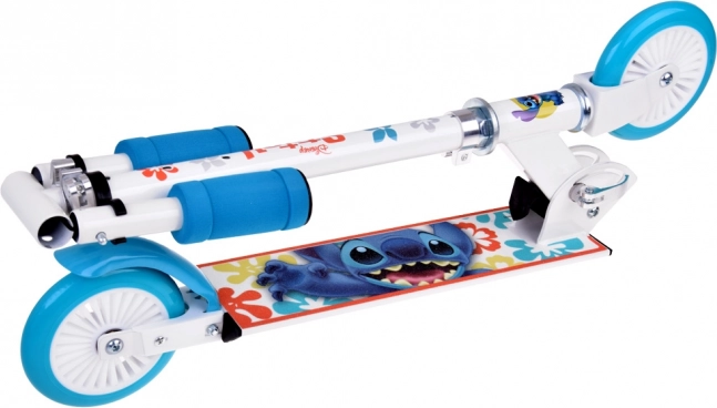 Trottinette pliable Disney STITCH blanche pour enfants jusqu’à 50 kg
