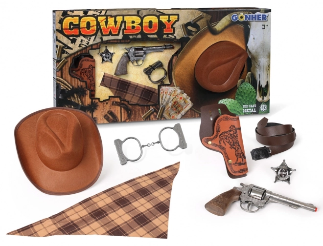 Ensemble de cowboy avec chapeau