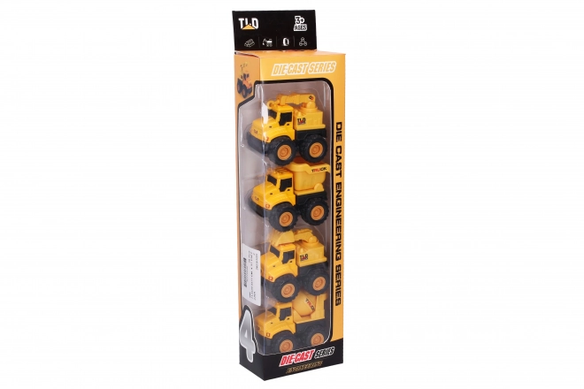 Set de Jeu de Construction 4pcs - Voitures Métalliques et en Plastique