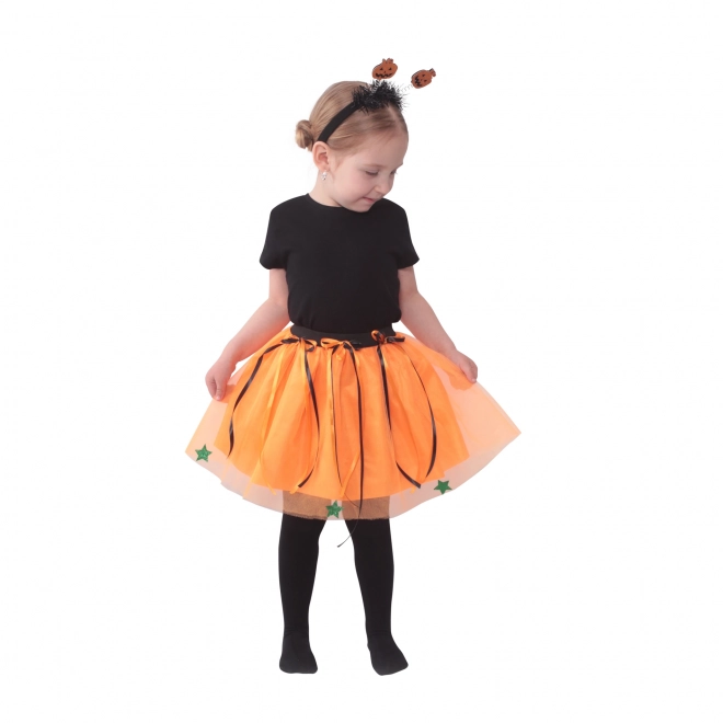 Costume de halloween pour enfants avec jupe tutu et serre-tête