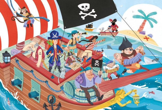 Puzzle Supercolor Pirates 24 pièces