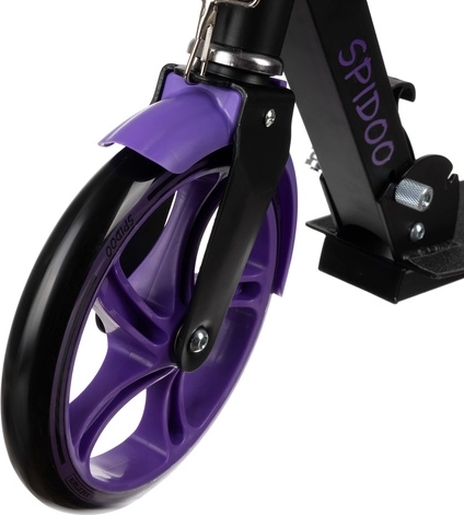 Trottinette de ville pliable pour enfants avec grandes roues (200 mm) – violette