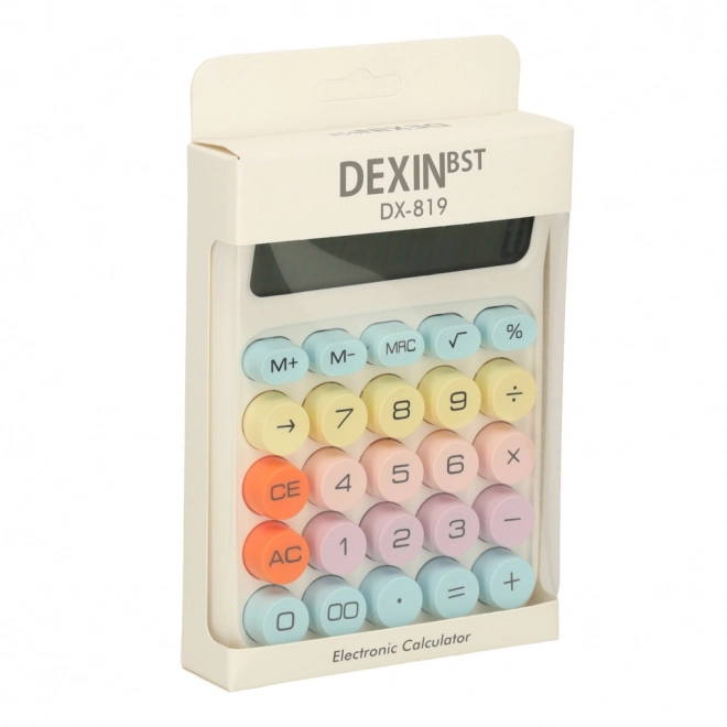 Boutons ronds calculatrice de bureau
