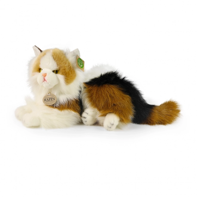 Chat en peluche tricolore 30 cm ECO-FRIENDLY
