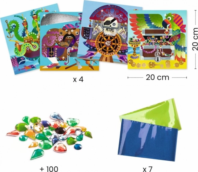 Images en feuille avec thème pirate