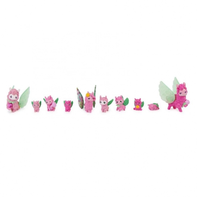 Ensemble familial d'animaux Lamas Hatchimals
