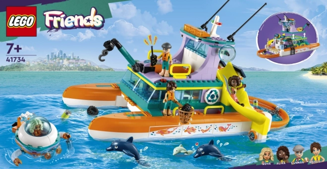 LEGO Friends bateau de sauvetage en mer