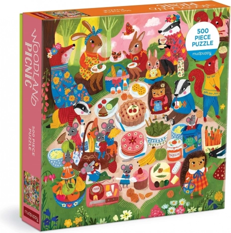 Mudpuppy puzzle Pique-nique en forêt 500 pièces