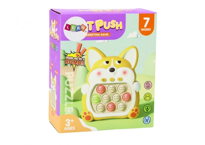 Jeu d'arcade Pop-It Fox sur console 7 modes de jeu Couleur rose