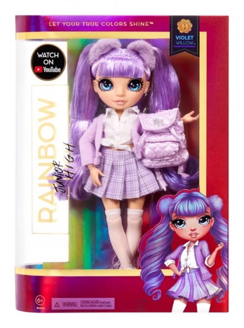 Rainbow High Junior Fashion poupée - Violet Willow