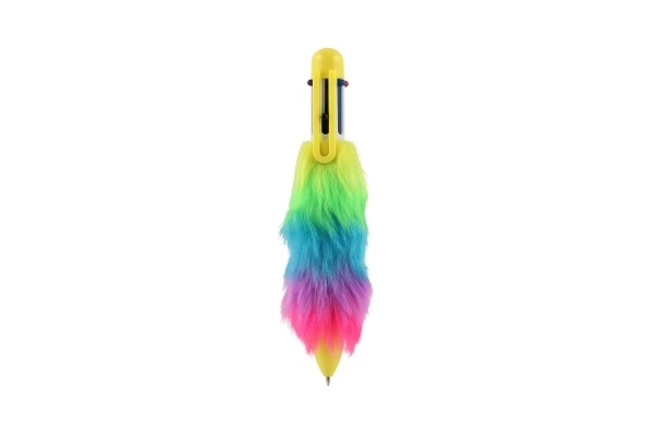 Stylo en peluche coloré avec pompons Teddies