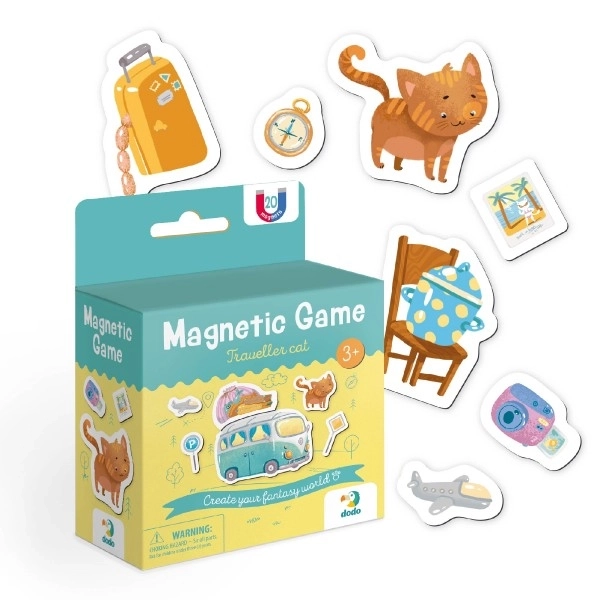 Jeu magnétique Chat et voyage