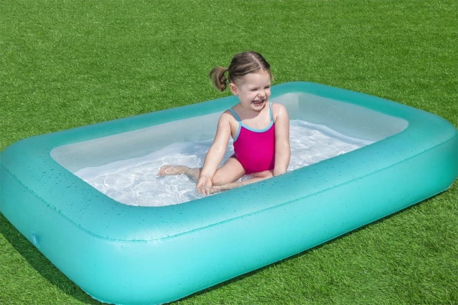 BESTWAY Piscine rectangulaire gonflable pour enfants 2+ 165x104x25cm + fond gonflable