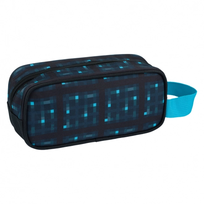 Minecraft 2 ensemble hache bleue et épée trousse et sac