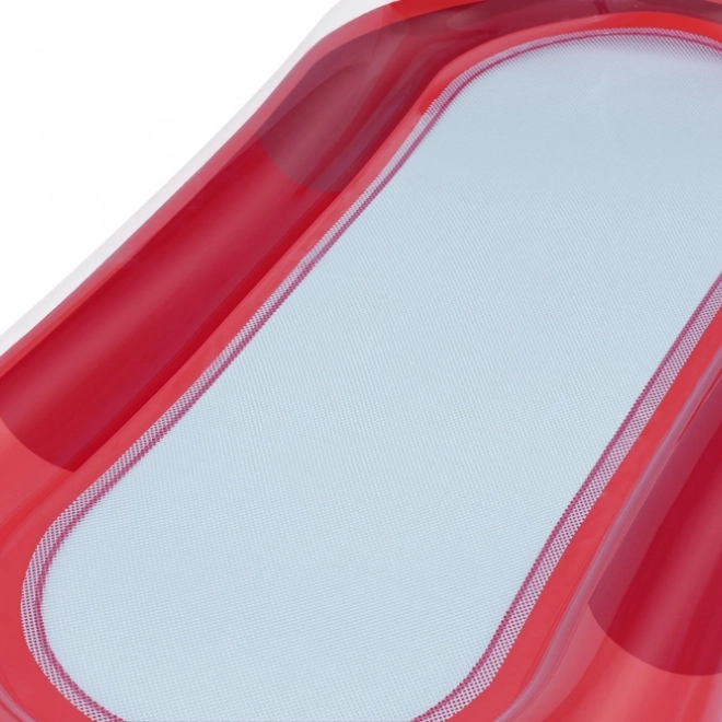 Matelas gonflable rouge avec fond en filet
