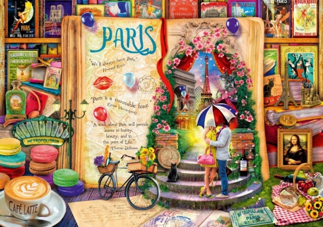 Puzzle "Vie comme un livre ouvert : Paris" 4000 pièces