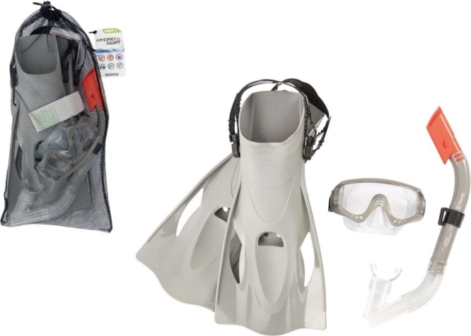 Ensemble de plongée avec tuba BESTWAY 25020 – Gris