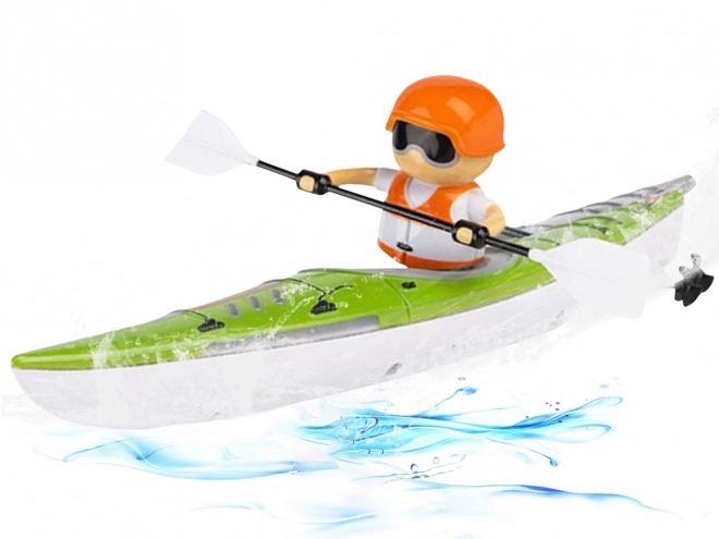 Kayak éclairé avec rameur à télécommande