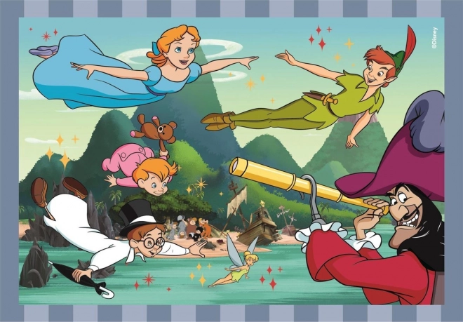 Puzzle 4v1 Super Color Disney Classique