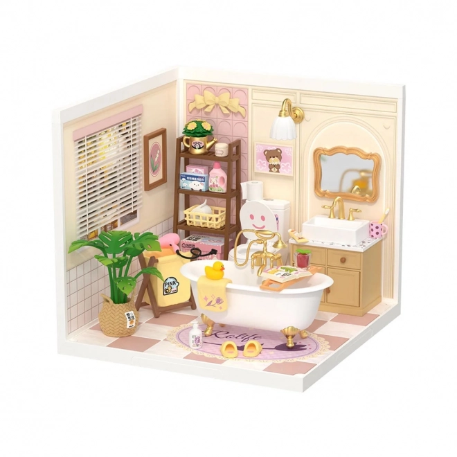 Maison miniature - salle de bain pour filles