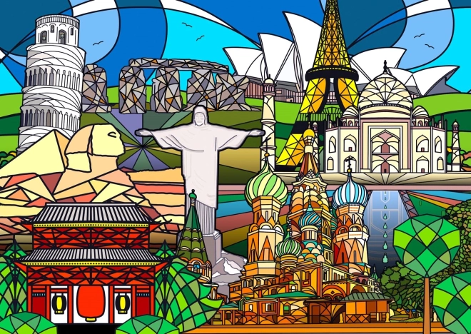 Puzzle Monuments du Monde 1000 Pièces