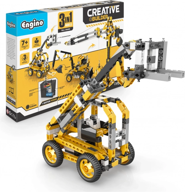 Engino kit de construction Creative Builder – machines de chantier (3 en 1)