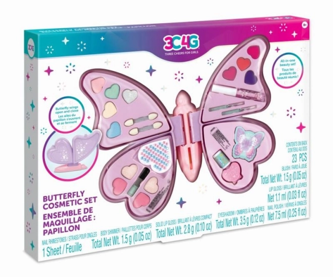 Ensemble cosmétique papillon