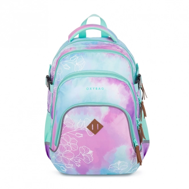Sac à dos étudiant OXY Scooler fleurs