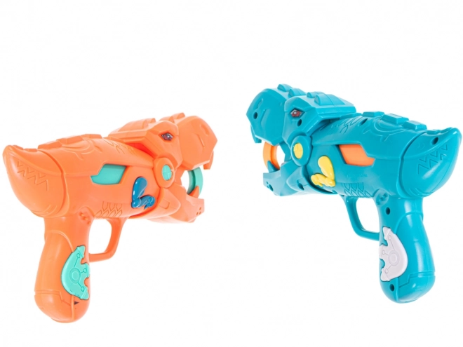 Jeu interactif de tir sur dinosaure avec pistolets et balles