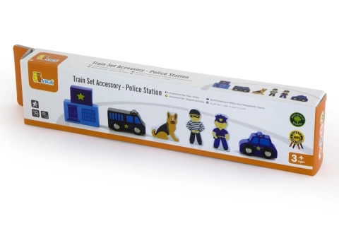Figurines de police en bois