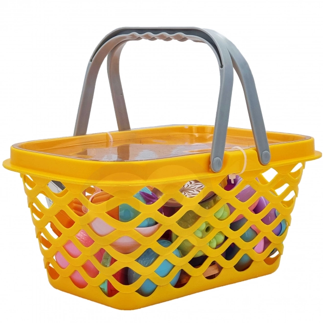 Woopie panier d'achat avec ensemble de thé et friandises 26 pièces