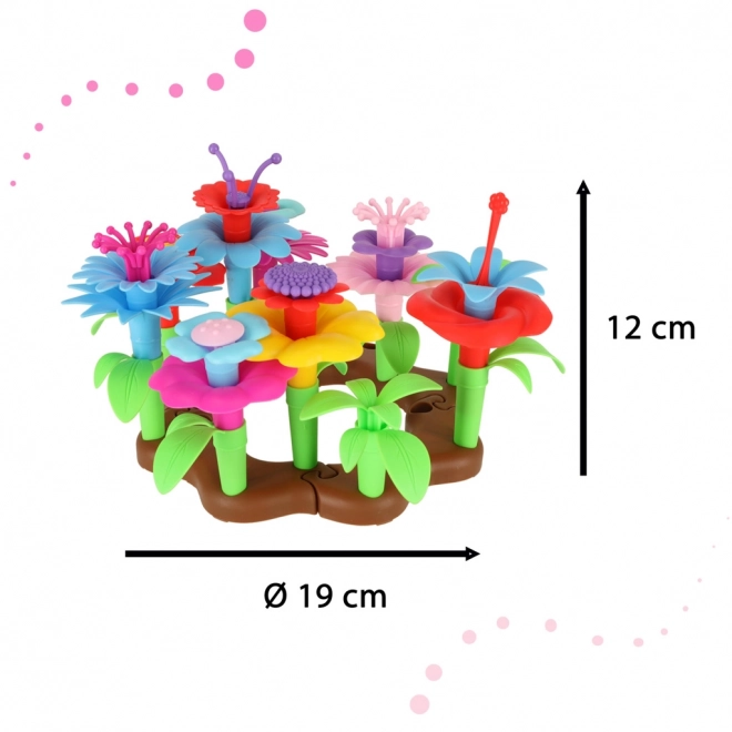 Jouet de construction créatif jardin fleuri