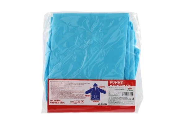 Imperméable enfant ours taille 110-120cm bleu en sachet 23x25cm