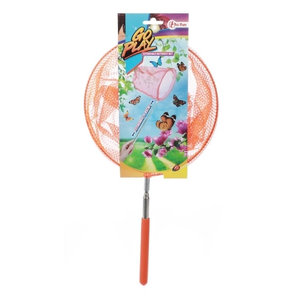 Filet télescopique pour insectes métal/tissu 65cm diamètre 20cm 4 couleurs