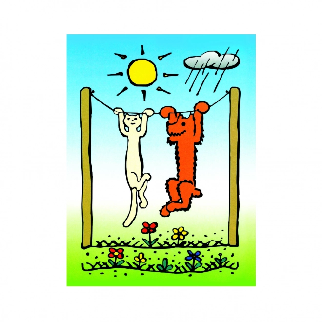 Cubes en bois Chien et Chat – 12 cubes